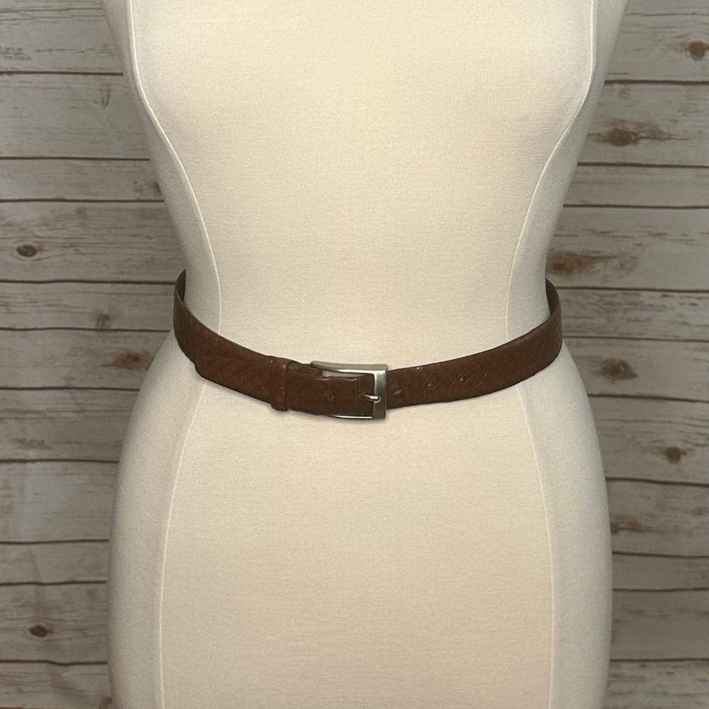 Johnston & Murphy textured leather belt
